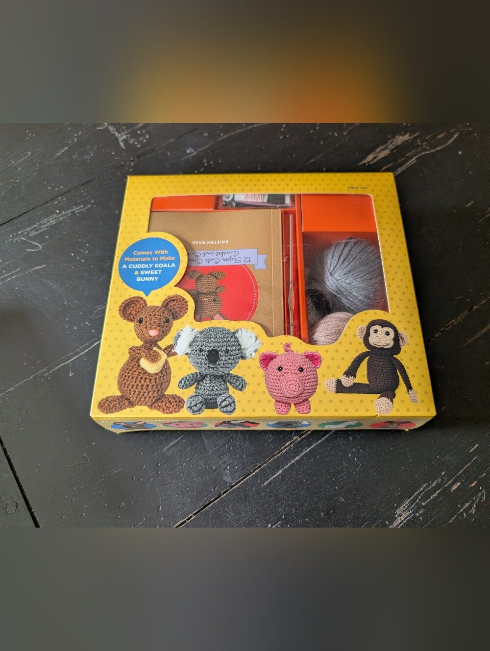 New Teeny Tiny Animal Crochet Kit by Kristen Rask Arts & Craft Koala Bunny Gift